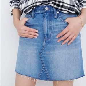 Madewell Rigid Denim A-Line Mini Skirt